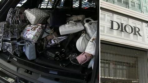 dior store crash|Police: Thieves smash car into SF's Dior store and steal.